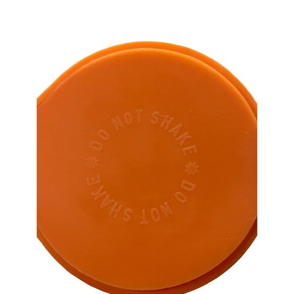 Vintage Anchor Hocking Juice Pitcher 1 Qt MCM Atomic Starburst Orange Lid Used - Picture 8 of 14